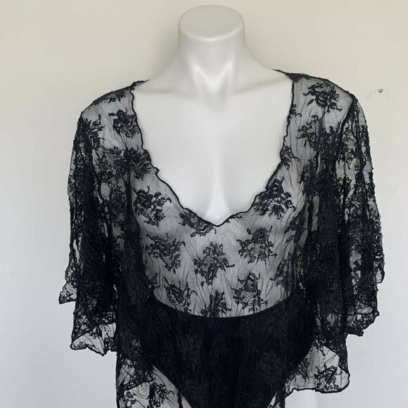 Blue Life Black Lace Swim Coverup - Picture 4 of 10